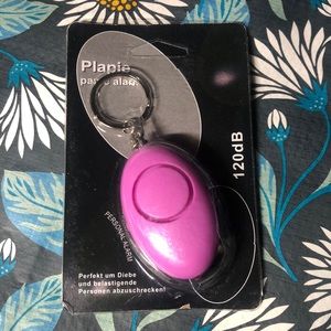 🩷 Plapie Pink Personal Safty Alarm Dual Siren Design Keychain NWT 🩷